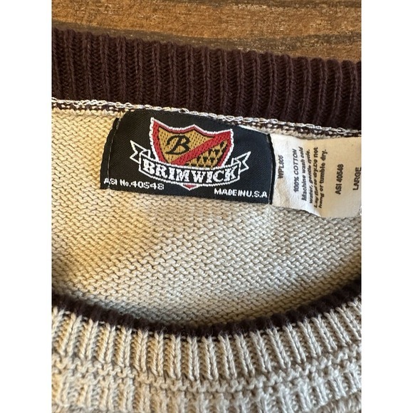 Pittsburgh Zoo & Aquarium Sweater Endangered Elephants VTG 90's Men's Size Large - Picture 9 of 11